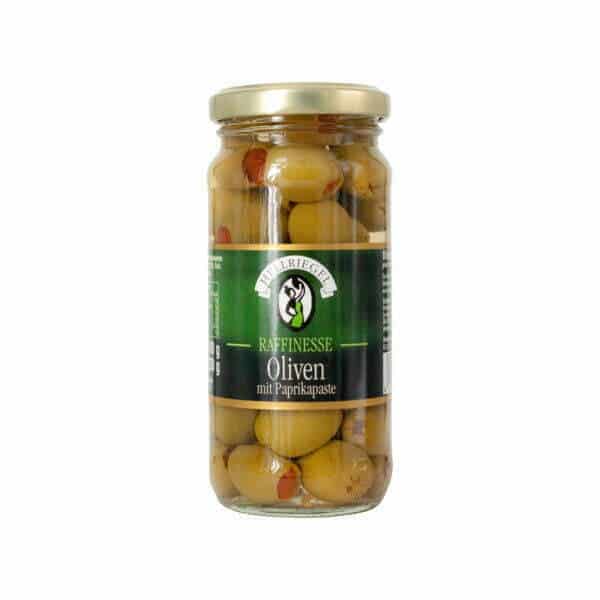 133 Oliven mit Paprikapaste