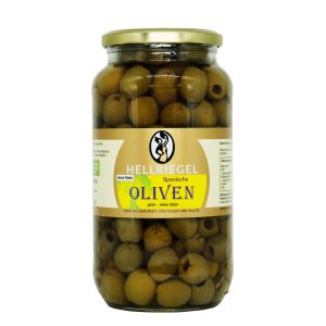 Hellriegel Raffinesse Grüne Oliven ohne Stein 460 g