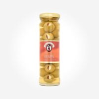 Hellriegel Raffinesse Oliven grün - mit Mandeln und Paprikapaste