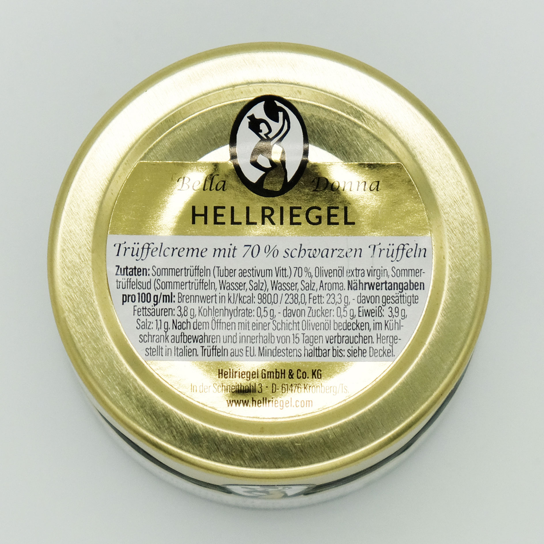 Hellriegel Bella Donna Trüffelcreme mit 70% Trüffelanteil (Tartufi Estivi in Crema) 50 g 2 Hellriegel Bella Donna Trüffelcreme mit 70% Trüffelanteil (Tartufi Estivi in Crema) 50 g – Bild 2