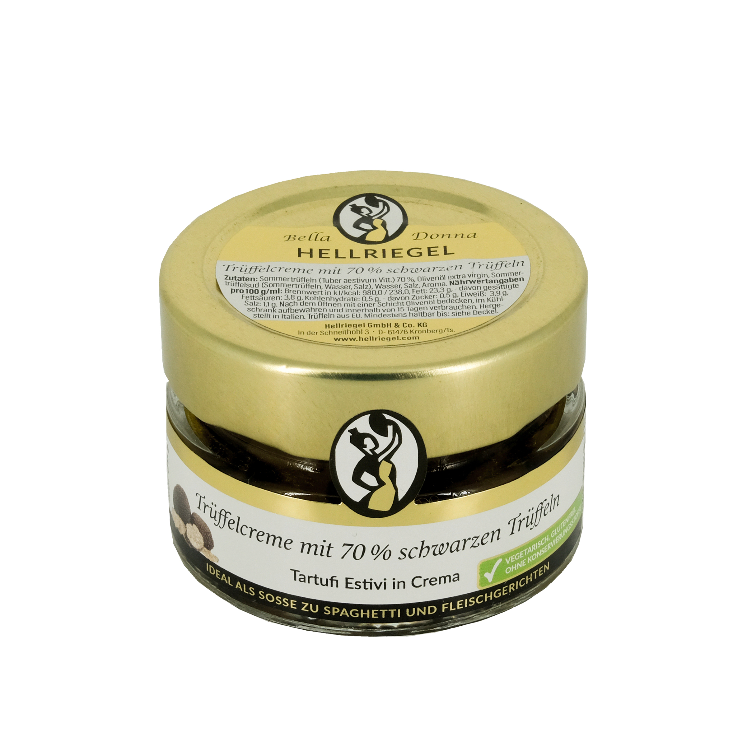 Hellriegel Bella Donna Trüffelcreme mit 70% Trüffelanteil (Tartufi Estivi in Crema) 50 g 1 Hellriegel Bella Donna Trüffelcreme mit 70% Trüffelanteil (Tartufi Estivi in Crema) 50 g
