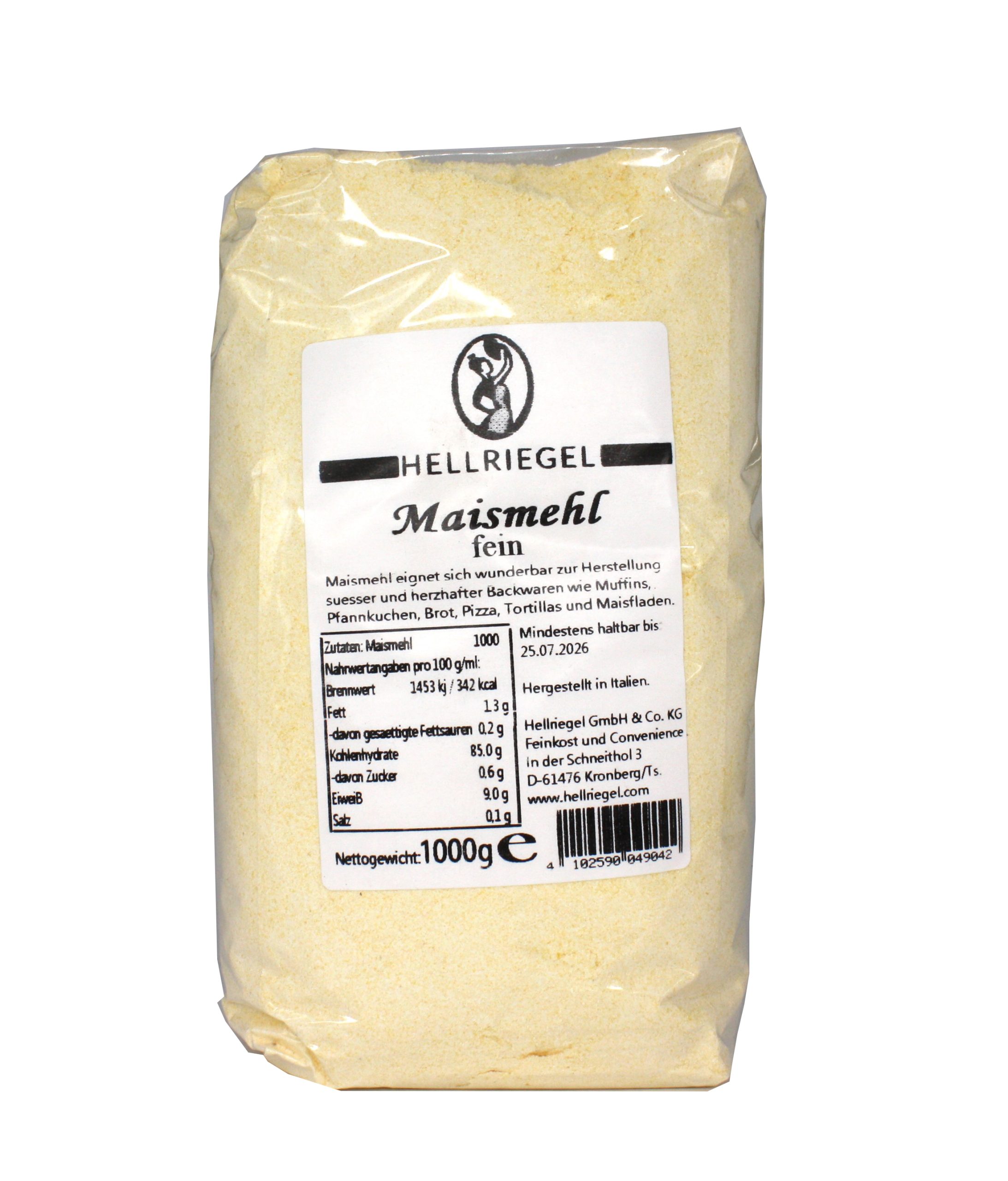 Maismehl fein, 1000 g 1 Maismehl fein, 1000 g