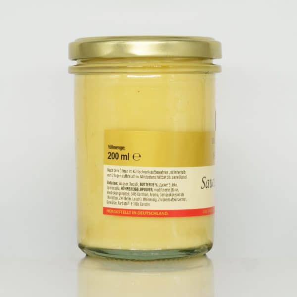 6983 Sauce Hollandaise 200ml Zutaten web