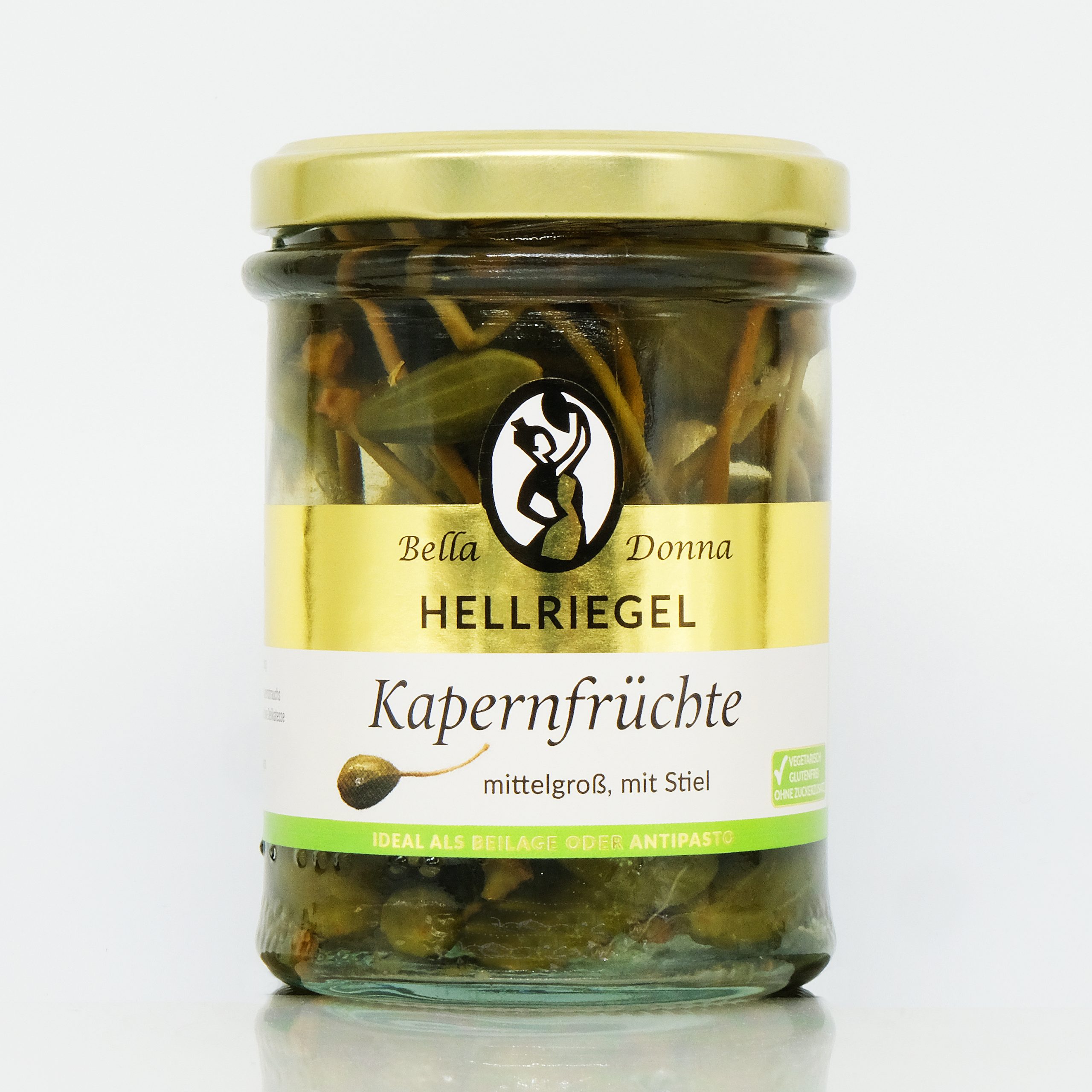 Hellriegel Bella Donna Kapernfrüchte mit Stiel 90g 1 Hellriegel Bella Donna Kapernfrüchte mit Stiel 90g